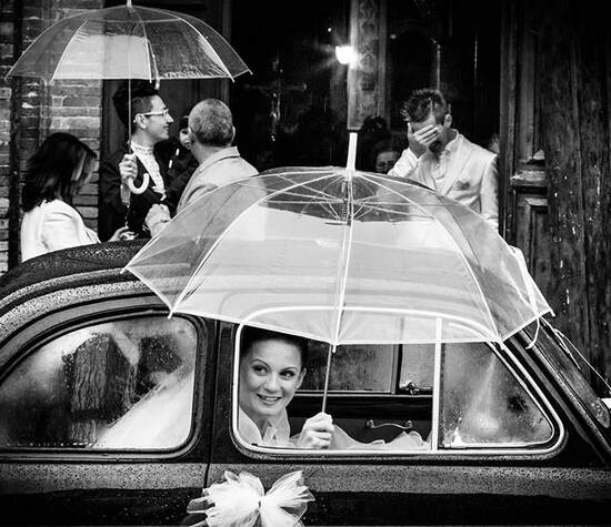 Matrimonio con la pioggia