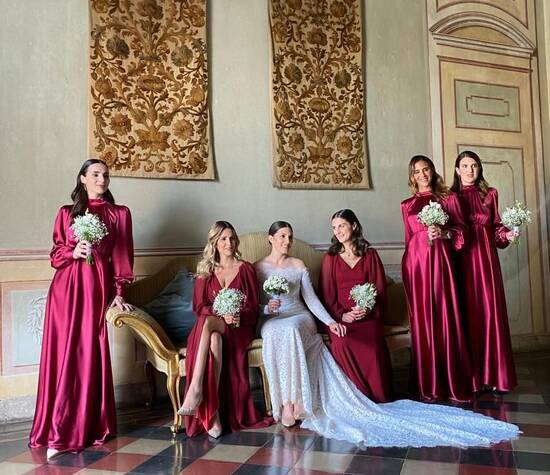 Lavinia and her BridesMaids