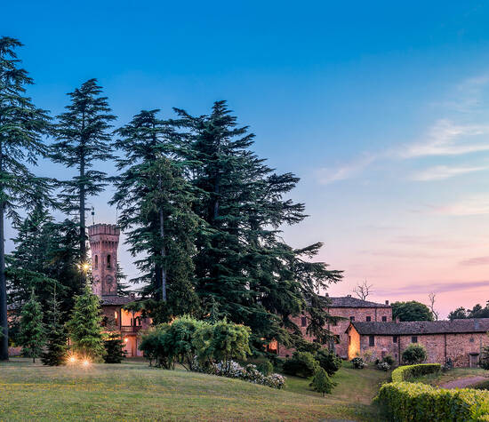 Il Borgo della Rocca al tramonto