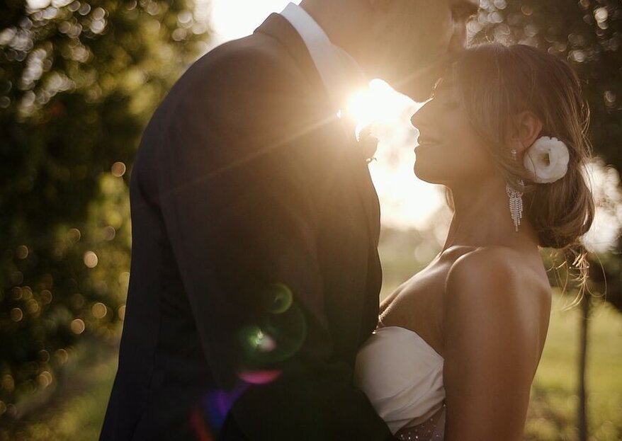 Un bacio romantico nel giorno del vostro matrimonio, quale scatto migliore?
