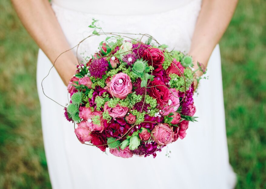 Bouquet da sposa non convenzionali: trova la tua tonalità