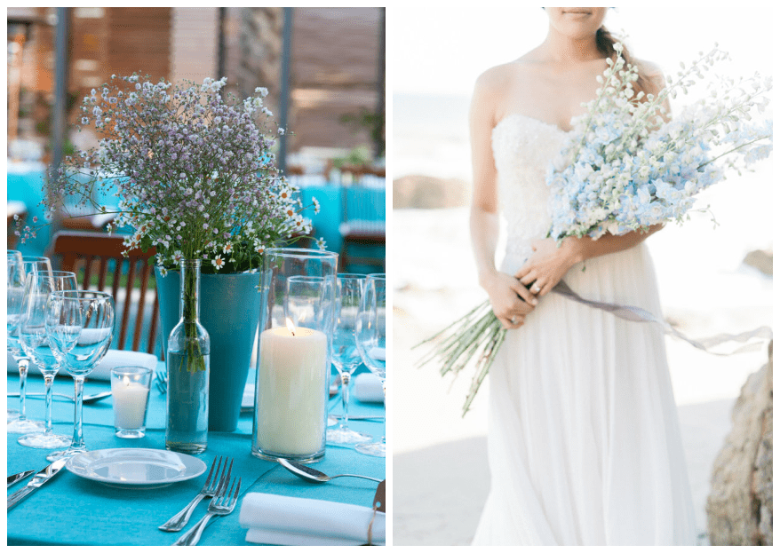 Come decorare il tuo matrimonio con l'Azzurro Serenity: t'innamorerai a prima vista