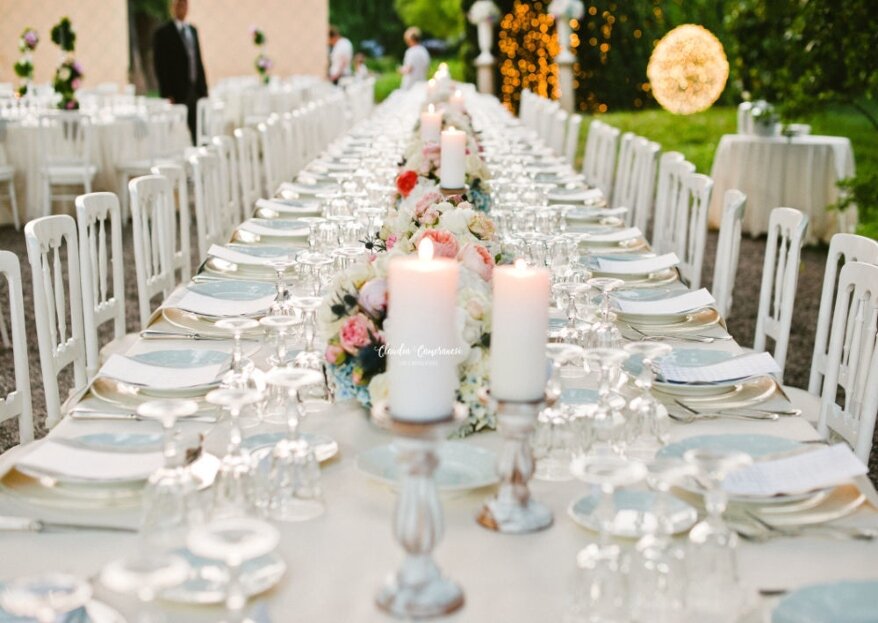 Una scelta importante per rendere l'atmosfera delle tue nozze perfetta: quella dell'allestimento floreale!