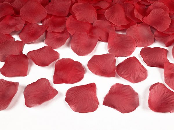 Addobbi Matrimonio Petali di panno rosso: 100 pezzi.