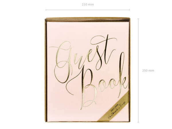 Addobbi Matrimonio Libro delle firme rosa e oro "Guest Book".