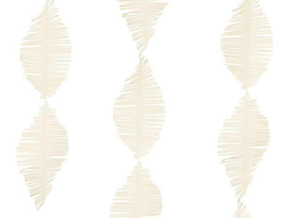 Accessori Addio al Nubilato Corona di strisce di carta crespa in colore crema chiaro: 3 metri