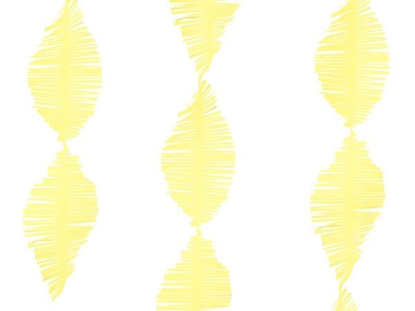 Accessori Addio al Nubilato Corona di strisce di carta crespa gialla: 3 metri
