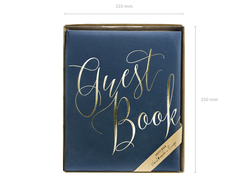 Guestbook Libro Firme Bianco con Scritte Oro per Matrimonio - Libro degli  Ospiti
