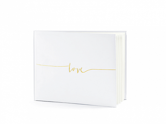 Addobbi Matrimonio Libro firma "Amore" Colore bianco e oro